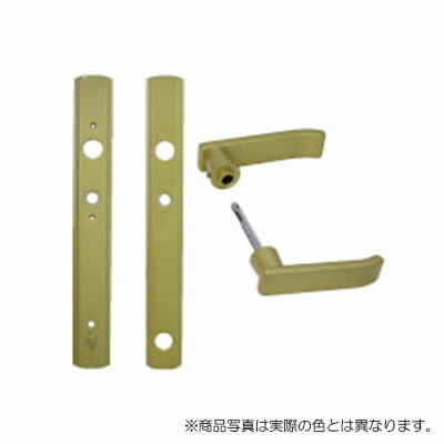 YKK AP　レバーハンドル・台座・サムターン左右兼用　ゴールド　【品番：YG HHJ-0085（YG HHJ0085）】