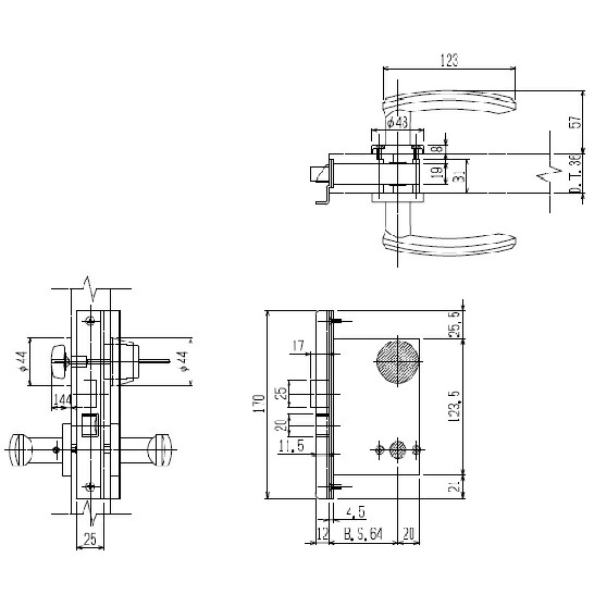 YKK AP レバーハンドル錠セット右勝手 【品番:YS HH3K15891】の通販は YKK AP レバーハンドル錠セット右勝手 【品番:YS HH3K15891】の通販は