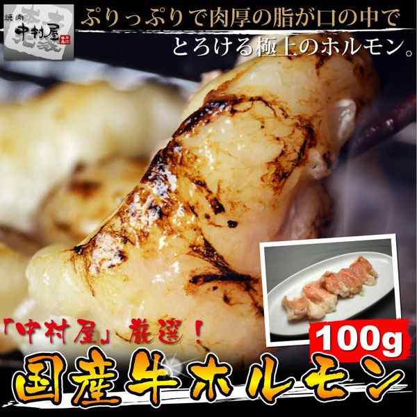 国産牛 ホルモン 100g 小腸 焼肉 バーベキュー もつ鍋 ホルモンうどん お歳暮 ギフト 内祝い 牛肉の通販はau PAY マーケット -  焼肉中村屋