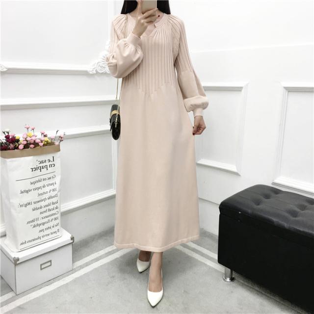 送料無料 ニットワンピース ロングワンピース ワンピース ニット リブ Aライン 537の通販はau Pay マーケット Chouchou Journee