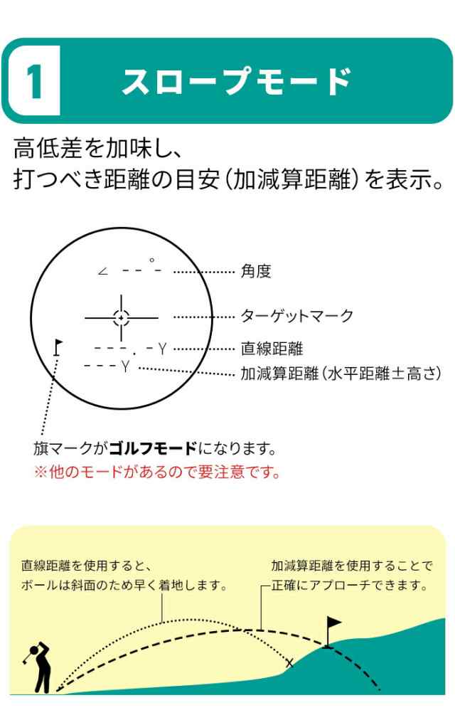 ビュレット ゴルフ 高低差 付き 距離計 BG-500BT レーザー レンジ