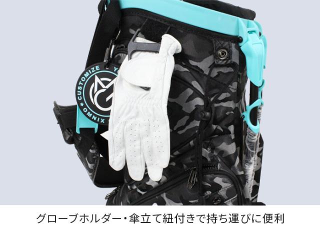 新品】OMNIX オムニックス カモ スタンドバッグ 8.5型 キャディバッグ