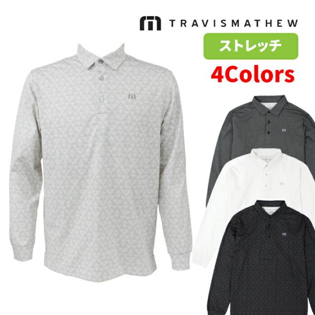 travismathew トラビスマシュー ゴルフ 7AI020 L/S Print Polo プリントポロ ポロシャツ 長袖ポロシャツ 長袖ポロ