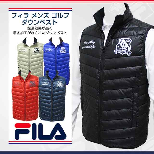 フィラ ダウンベスト 保温効果が高く 撥水加工が施されたダウンベスト メンズ ゴルフウェア Fila Golf 786 210の通販はau Pay マーケット ゴルフパートナー