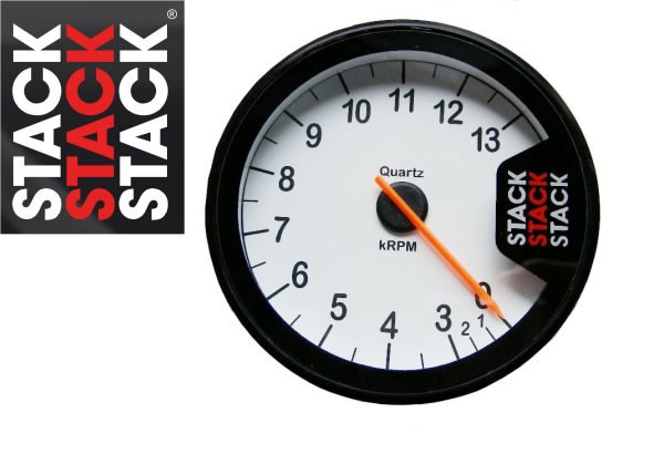 STACK(スタック)タコメーター ST200 0-3-13000rpm 白の通販はau PAY マーケット ゆにゅーや au PAY  マーケット－通販サイト