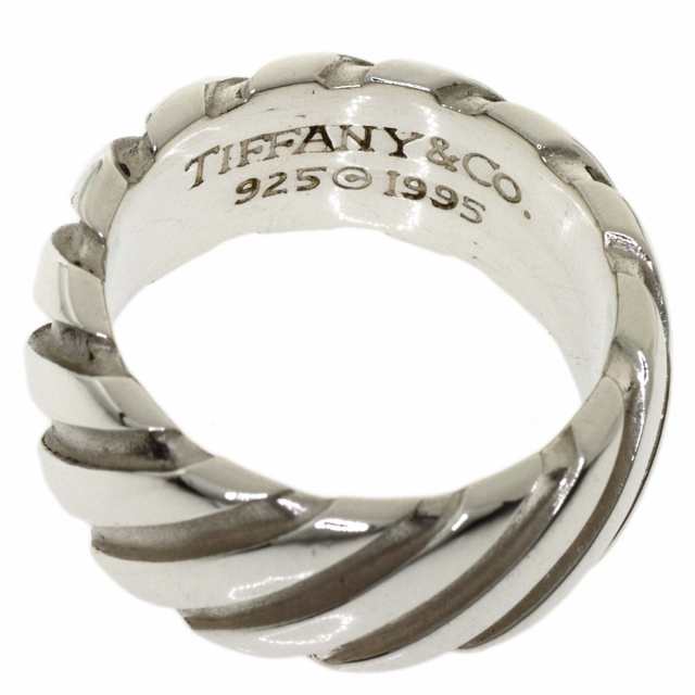 [USED/]TIFFANY&Co. ティファニー リング・指輪 ツイストトルネード ストライプ SV925 7.7g ＃14 シルバー シルバー925  tdc-000718-4d