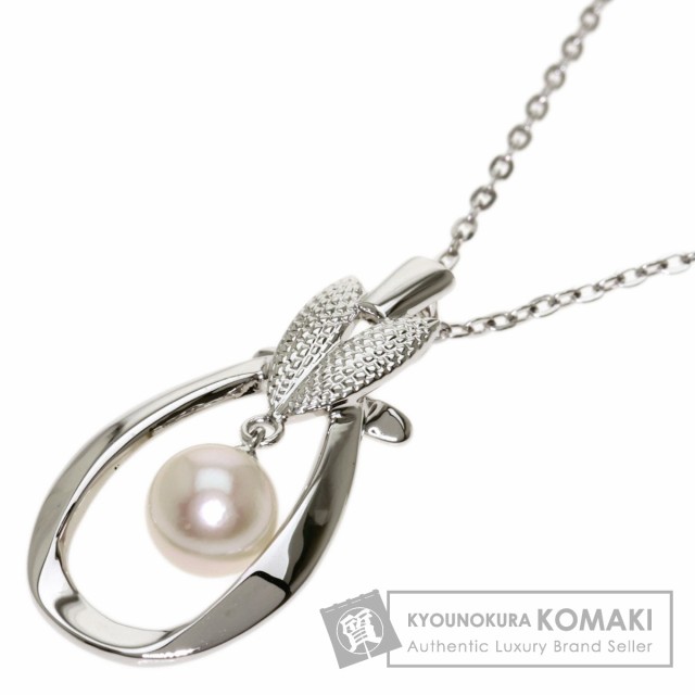 ミキモト MIKIMOTO アコヤパール 真珠 ネックレス シルバー レディース 中古