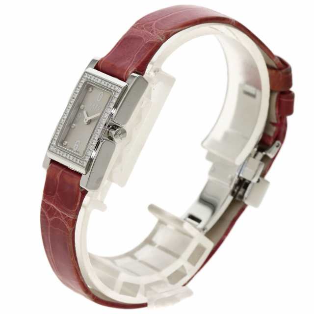 送料無料・名入れ彫刻 FRED フレッド ベゼル ダイヤモンド 腕時計 ステンレススチール 革 レディース 通販 