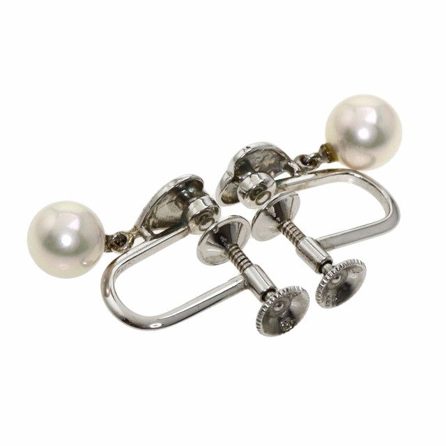 ミキモト MIKIMOTO アコヤパール 真珠 イヤリング シルバー レディース