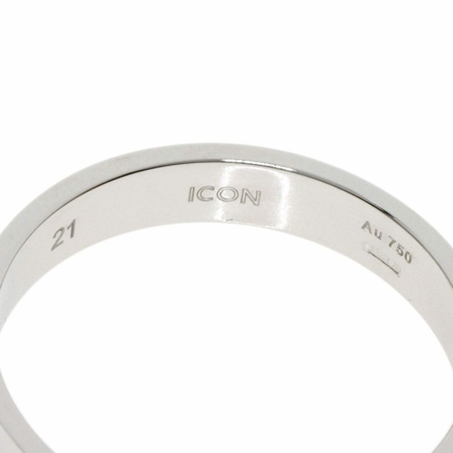 グッチ GUCCI アイコン #21 リング・指輪 K18ホワイトゴールド メンズ 中古