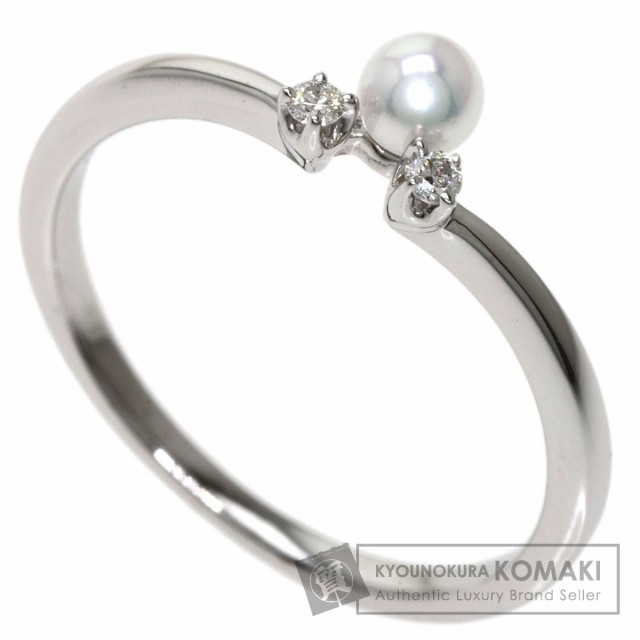 ミキモト MIKIMOTO ベビーパール 真珠 ダイヤモンド リング・指輪 K18