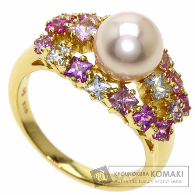 タサキ TASAKI アコヤパール 真珠 サファイア リング・指輪 K18 ...