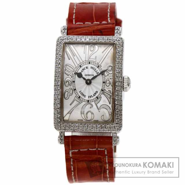 フランクミュラー FRANCK MULLER 902QZD  ロングアイランド  腕時計 K18ホワイトゴールド 革   中古の通販は