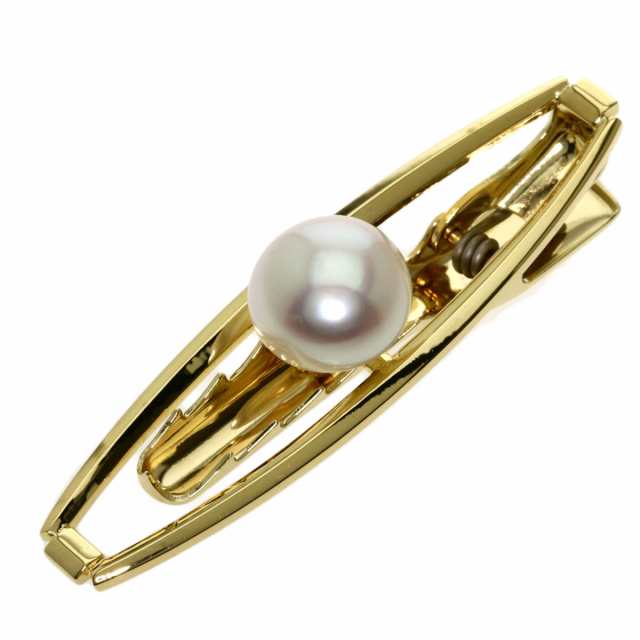 ミキモト MIKIMOTO アコヤパール 真珠 カフスセット タイピン K18 ...