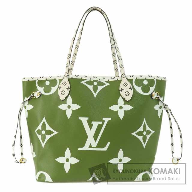 LOUIS VUITTON M44568 ネヴァーフルMM カーキ トートバッグ モノグラムジャイアント レディース