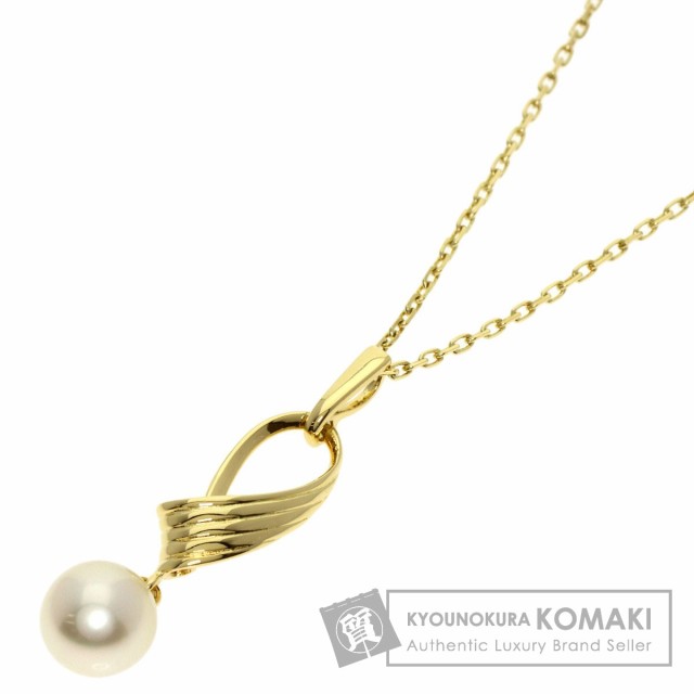 ミキモト MIKIMOTO アコヤパール 真珠 ネックレス K18イエローゴールド