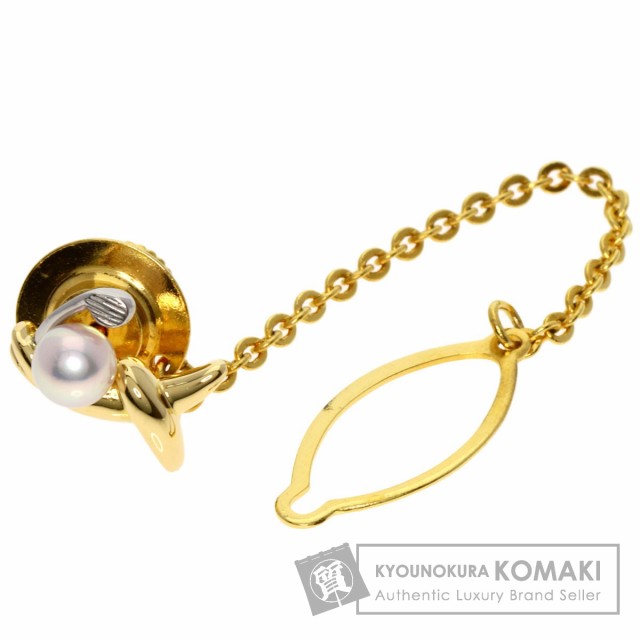 MIKIMOTO MIKIMOTO ミキモト パール 真珠 タイピン K14イエロー