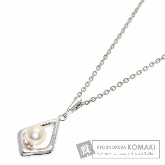 ミキモト MIKIMOTO パール 真珠 ネックレス シルバー レディース 中古 ...