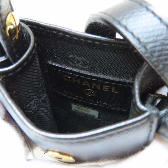 シャネル CHANEL ココボタン ゴールド金具 携帯ケース レザー