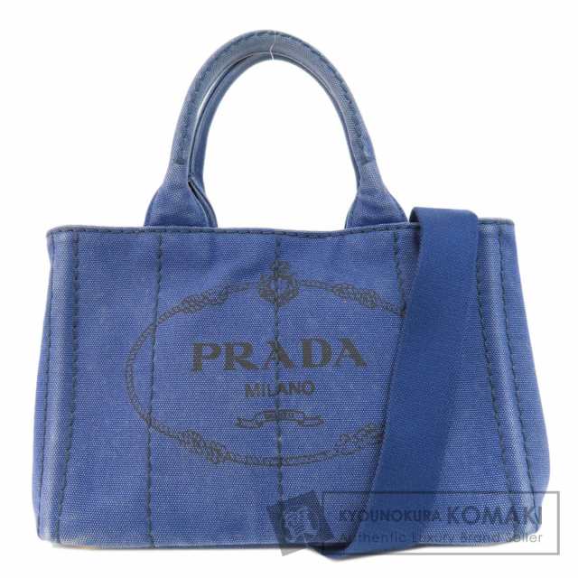 プラダ PRADA B2439G カナパミニ 2WAY ハンドバッグ キャンバス レディース 中古