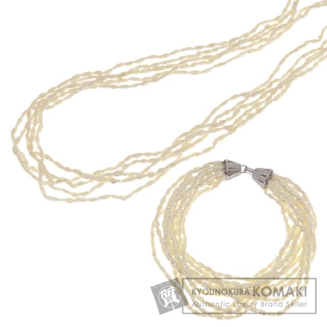 セレクトジュエリー SELECT JEWELRY  淡水パール 真珠 5連 10連ブレスレット 2点セット  中古の通販は 7,400円