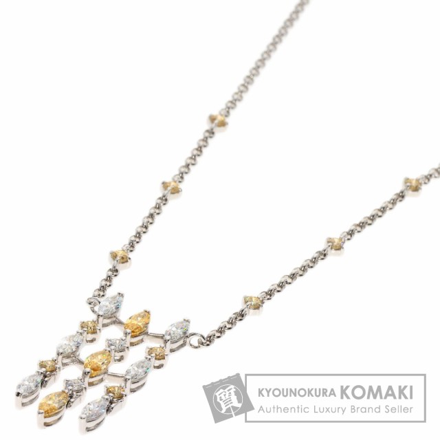 タサキ TASAKI ダイヤモンド イエローダイヤモンド ネックレス K18