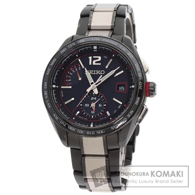 セイコー SEIKO SAGA267 8B63-0AS0  ブライツ ソーラー電波  腕時計 チタン チタン   メンズ  中古の通販は