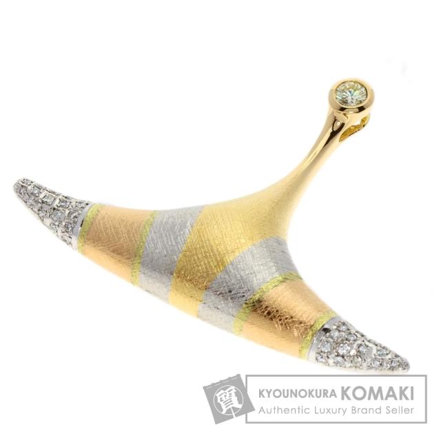 タサキ TASAKI ダイヤモンド ペンダントトップ K18イエロー