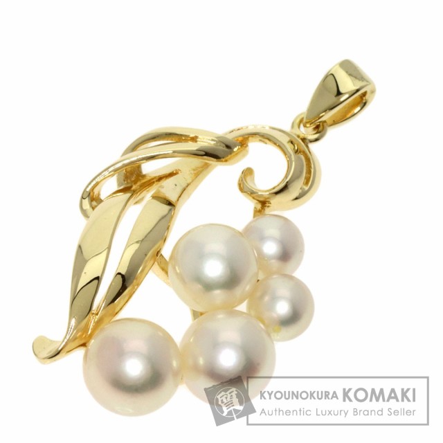 ミキモト MIKIMOTO パール 真珠 ペンダントトップ K14イエローゴールド