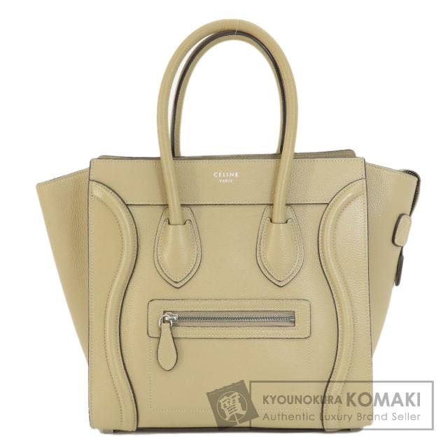 セリーヌ CELINE  ラゲージマイクロ  トートバッグ カーフ レディース  中古