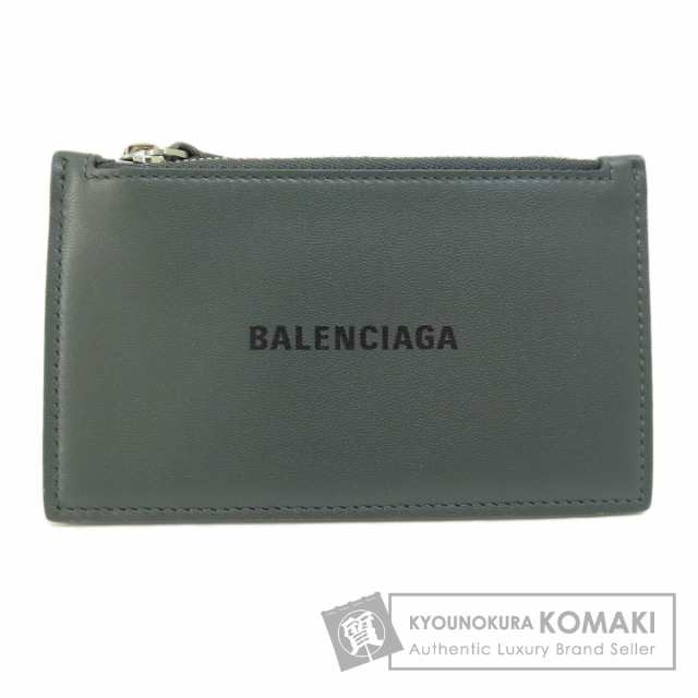 バレンシアガ BALENCIAGA ロゴ コインケース レザー レディース 中古