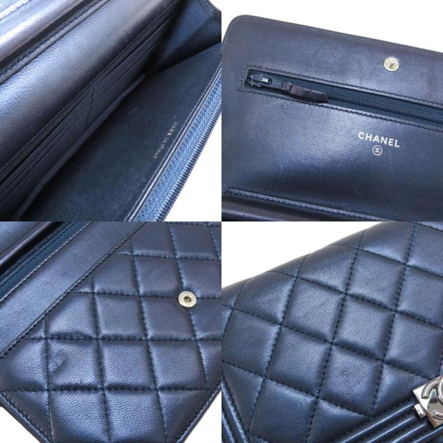シャネル CHANEL チェーンウォレット ボーイシャネル シルバー金具