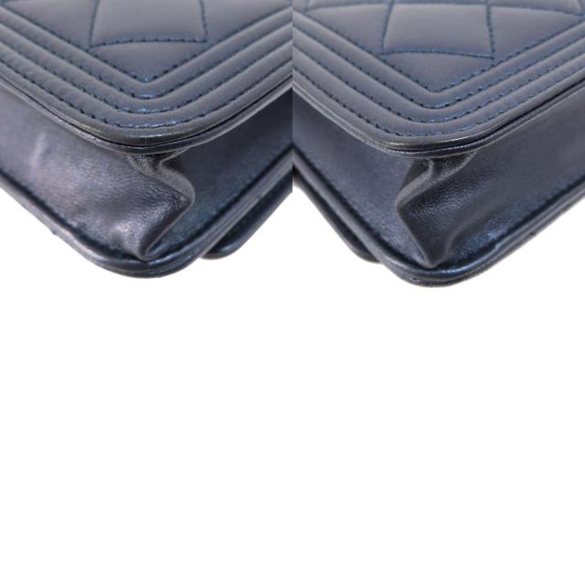 シャネル CHANEL チェーンウォレット ボーイシャネル シルバー金具