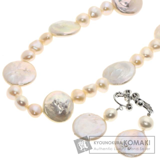 ネックレス K18 18金 YG イエローゴールド パール 総重量約1.4g 約40cm