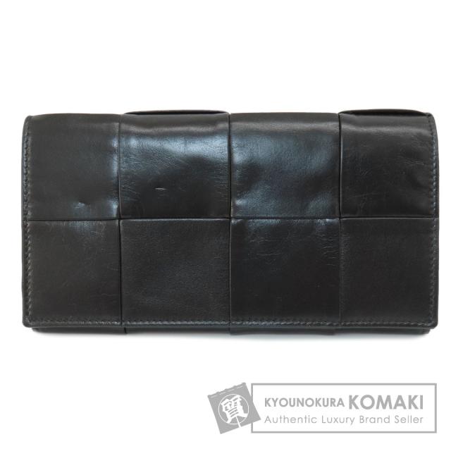 入手困難✨ ボッテガヴェネタ 長財布 カセット マキシイントレ レザー ブラック 入手困難✨ ボッテガヴェネタ 長財布 カセット マキシイントレ