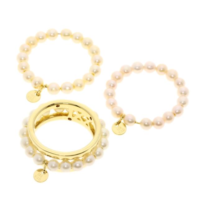 ミキモト MIKIMOTO ペルリータ ベビーパール 真珠 ダイヤモンド 3個セット 3カラー 中古の通販は