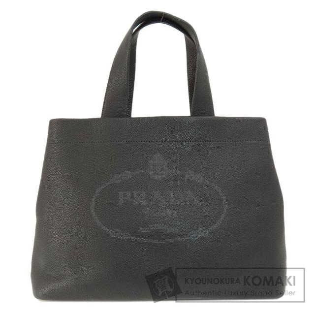 プラダ PRADA  ロゴ  トートバッグ レザー レディース  中古