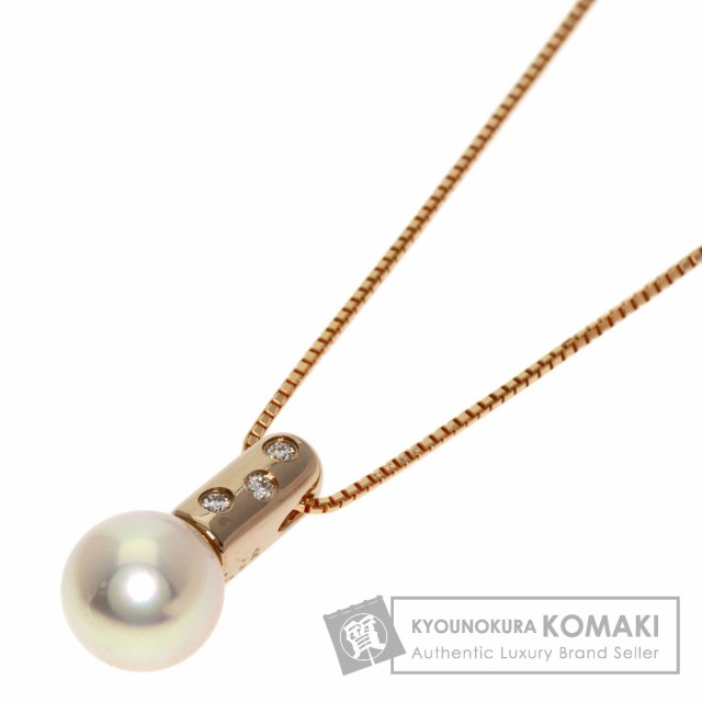 タサキ TASAKI アコヤパール 真珠 ダイヤモンド ネックレス K18