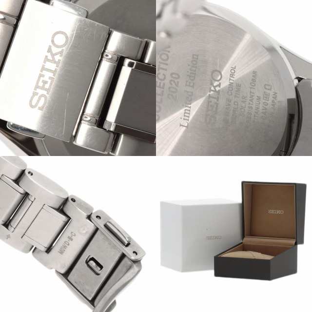 セイコー SEIKO SAGA299 8B63-0AV0 ブライツ ワールドタイム 腕時計 チタニウム チタニウム 中古