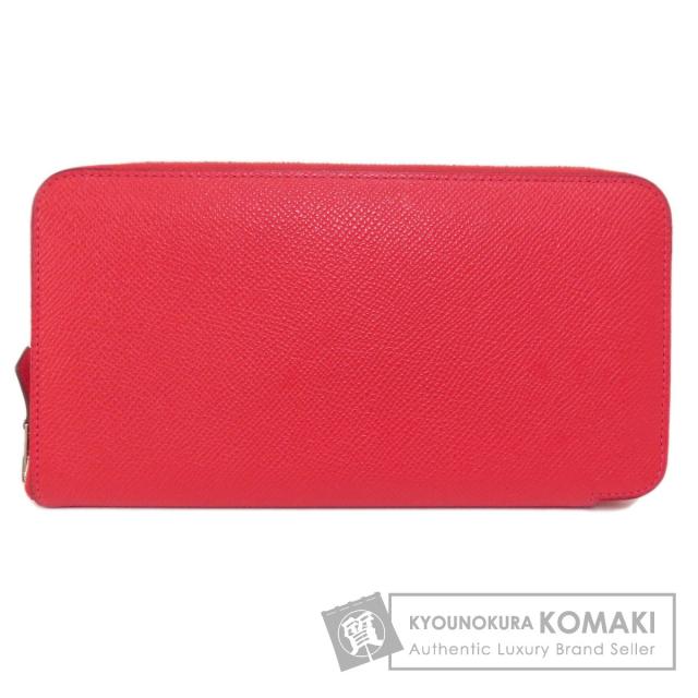 エルメス HERMES  アザップロング レッド シルバー金具  長財布（小銭入れあり） エプソン 中古