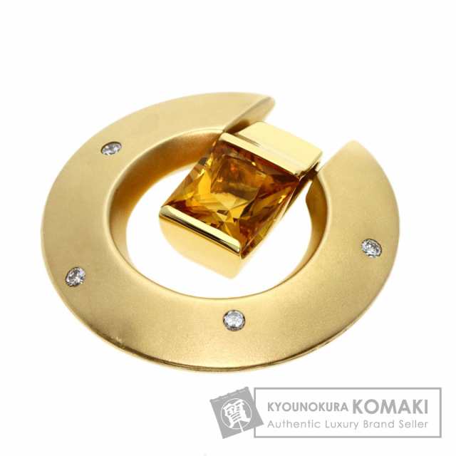 タサキ TASAKI  シトリン ダイヤモンド  ペンダントトップ K18イエローゴールド レディース  中古の通販は 55,608円