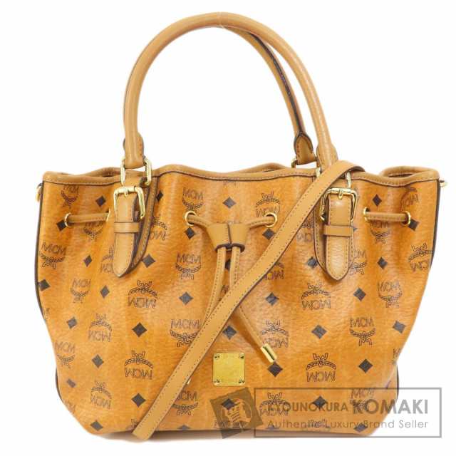 エムシーエム MCM 2WAY トートバッグ レザー レディース 中古