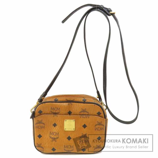 エムシーエム MCM ロゴ ショルダーバッグ レザー レディース 中古