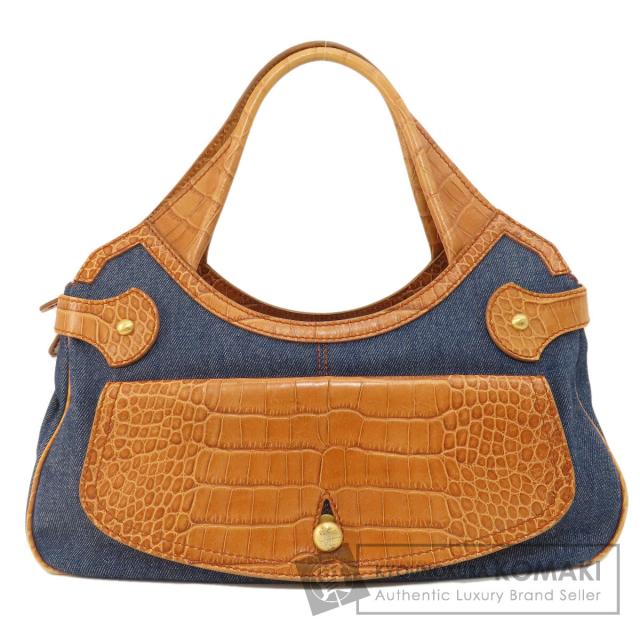 トッズ TODS  型押し  トートバッグ レザー レディース  中古