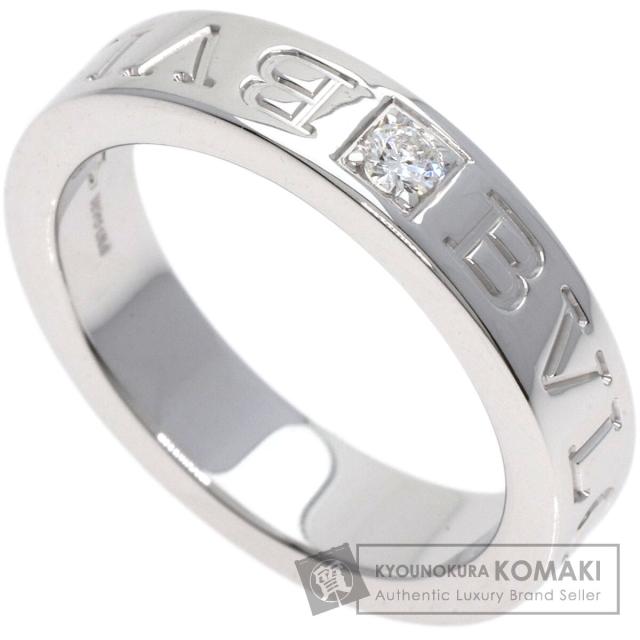 ブルガリ BVLGARI ダブルロゴ 1P ダイヤモンド リング・指輪 K18ホワイトゴールド 中古の通販は