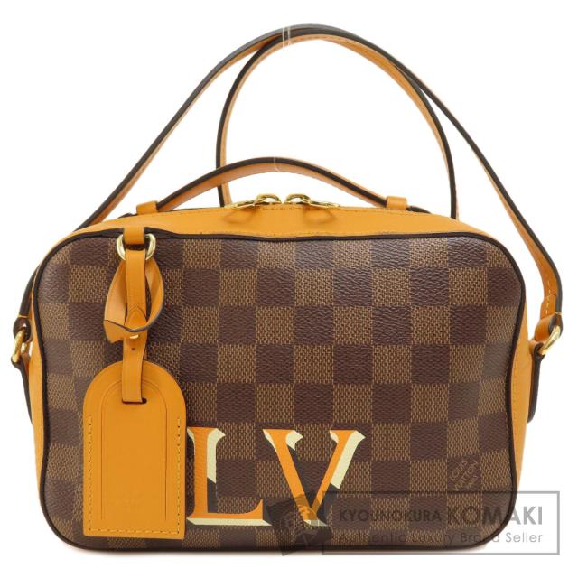 ルイヴィトン LOUIS VUITTON N40178  サンタモニカ サフラン ダミエ エベヌ  ショルダーバッグ 中古