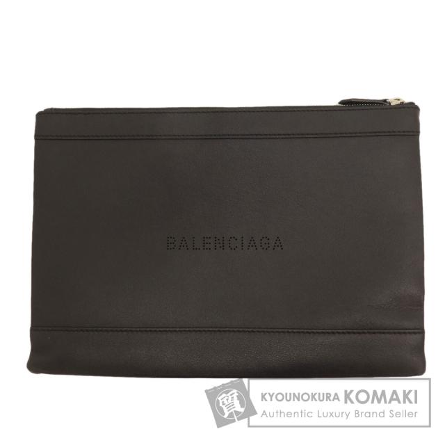 バレンシアガ BALENCIAGA 373834  ロゴ  クラッチバッグ レザー レディース  中古