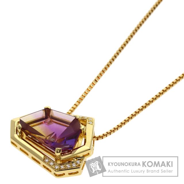 タサキ TASAKI  バイカラークオーツ アメトリン  ネックレス K18イエローゴールド 中古の通販は