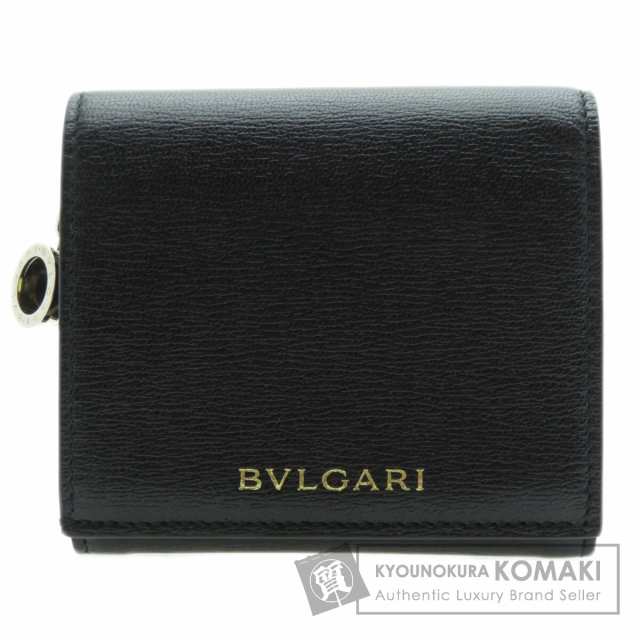 ブルガリ BVLGARI  ロゴ ビーゼロワンモチーフ 三つ折り  二つ折り財布（小銭入れあり） 中古の通販は