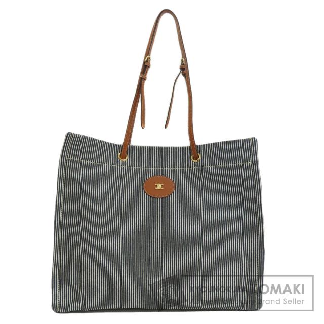 セリーヌ CELINE  ストライプ  ショルダーバッグ キャンバス レディース  中古の通販は